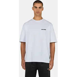 T-Shirt PEGADOR "LOGO OVERSIZED TEE", Herren, Gr. XL, weiß, Single Jersey, Obermaterial: 100% Baumwolle, unifarben, oversize normal, Rundhals, gerader Abschluss, Shirts T-Shirt, Baumwolle, oversize