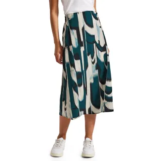 Damen Midi-Rock in Wickel-Optik