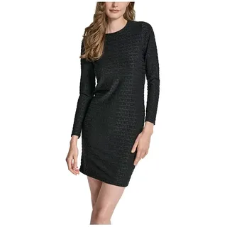 Dkny Logo Jacquard Kleid - Black Black - L