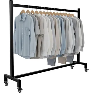CLP Kleiderständer 150x38x120 Schwarz