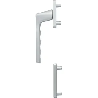 HOPPE Fenstergriff-Halbgarnitur TOULON außen hoch Aluminium silber eloxiert