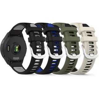 Kompatibel für Kospet Tank M2/M3/M3 Ultra/M4/M4C Armband, 22mm weiches Silikonarmband für Kospet Tank T2/T3/T3 Ultra/T3 Ultra 2/T4/T4C ersatzarmband (4er Pack A)