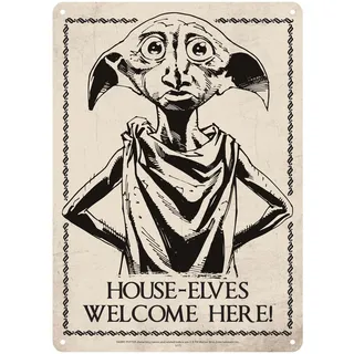Half Moon Bay Harry Potter Dobby/House Elves Petit Panneau Métallique 210mm x 150m