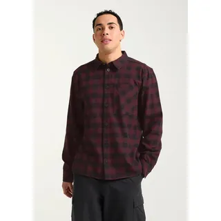 Jack Wolfskin Langarmhemd kariert Amaranth L