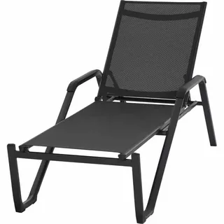 Siena Garden Sonnenliege Tesoro 195 x 70 x 108 cm Anthrazit
