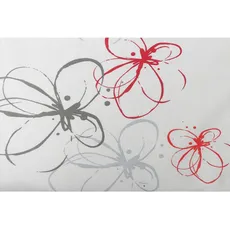 Bild von Sesselauflagenset, Grau, Rot, - 48x6x120 cm,