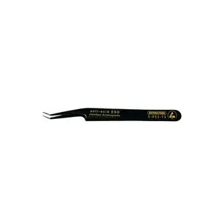 Bernstein Tools for Electronics 5-053-13 SMD-Pinzette 51 SA-ESD Super-spitz, schräg-gebogen 110 mm