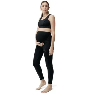 Born Living Yoga Mommy Line Maternity Leggings - Black - M