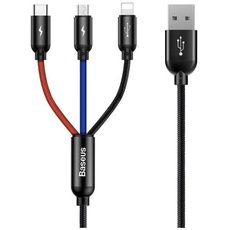 Baseus Rapid USB Cable 3in1 Type C / Lightning / M