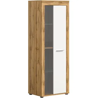 Die Möbelfundgrube Vitrine Jam 60 x 35 x 159 cm Weiß