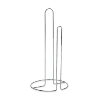 Zeller Küchenrollenhalter, Metall, Standsicherer Rollenhalter im zeitlosen Design, Farbe: verchromt