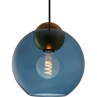 Halo Design Bubbles Glaskugel Pendel-Deckenleuchte 25 cm - Blau