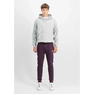 Jogginghose ALPHA INDUSTRIES "Basic Jogger SL", Herren, Gr. M, Normalgrößen, lila (plum), Obermaterial: 80% Baumwolle, 20% Polyester, Hosen Jogginghose