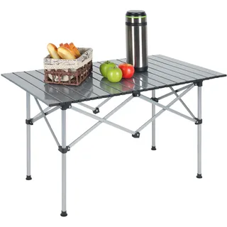 Relaxdays Campingtisch Faltbar Silber