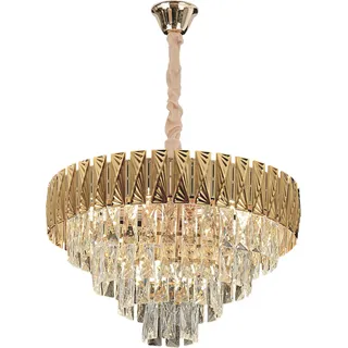 TOOLIGHT Hängelampe Mit Kristallen G059-Cp 50Cm Gold - Gold