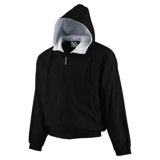 Augusta Sportswear Herren Fleecefutter Taftjacke mit Kapuze/Fleece gefüttert, Schwarz, 3XL