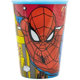 CARTOON Spiderman Marvel Trinkbecher aus Kunststoff, wiederverwendbar, 260 ml, BPA-frei