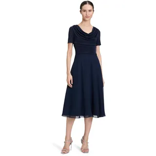 Vera Mont Damen Cocktailkleid im Glitzer-Look Patch Dark Blue/Dark Blue,38