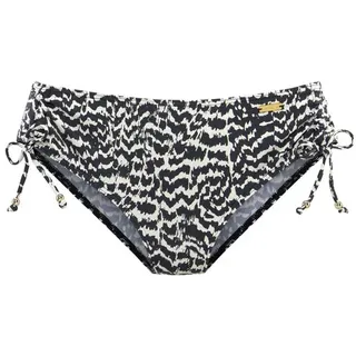 LASCANA Bikini-Hose Damen schwarz-creme Gr.34