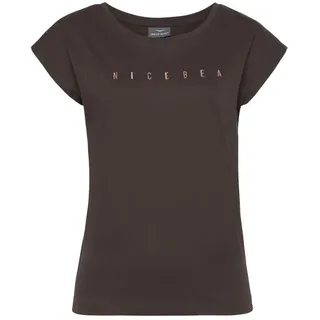 VENICE BEACH Kurzarmshirt Damen dunkelbraun Gr.32/34