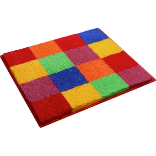 Badematte GRUND "Mosaik, Badvorleger, Badezimmer Teppich, sehr weich" Gr. 5, bunt, H:20mm, Kunstfaser, Badematten, Badematte, angenehm weich, auch als 3 teiliges Set erhältlich, Made in Europe