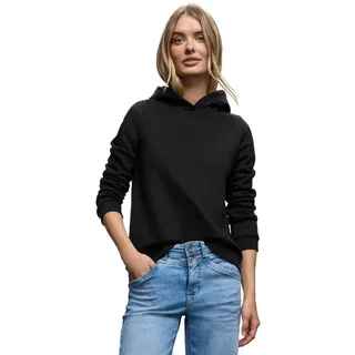Street One Damen 3016949 Sweatshirt mit Kapuze, Black, 38