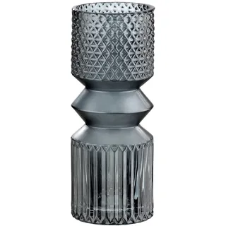Gilde Vase Pintu Glas grau 40493
