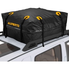 Auto Dachbox, 425 Liter Faltbar Wasserdicht Dachtasche Gepäckbox Tasche Aufbewahrungsbox für Reisen und Gepäcktransport, Autos, SUVs, Schwarz