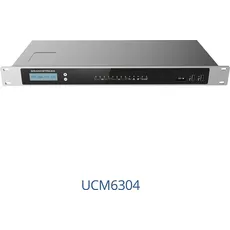 Grandstream UCM6304 - IP Centrex (gehostete/virtuelle IP) - 2000 Benutzer - Gigabit Ethernet, Telefon, Schwarz