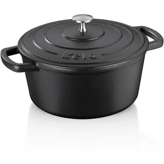 Kela Calido Bräter 24 cm rund schwarz