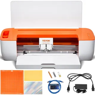 VEVOR Vinyl-Schneidemaschine, DIY-Schneidemaschine mit Bluetooth-Konnektivität, Kompatibel mit iOS, Android, Windows & Mac, Umfangreiche Designs enthalten, Individuelle Karten, Heimdekoration