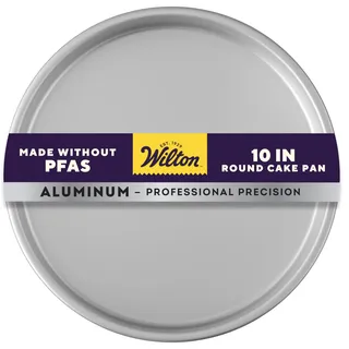 Wilton Performance Pans Runde Kuchenform Ø 25 cm: Backform Rund für Gleichmäßige Wärmeverteilung Kuchenblech Tortenform Kuchenbackform - 25,4x5,08 cm