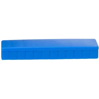 Maul Magnete MAULsolid 54x19mm (10 Stück) | Mini Magnete aus Kunststoff mit hoher Haftkraft | Starke Magnete für Whiteboard und Magnettafel | ideal für Büro, Homeoffice und Werkstatt | Blau