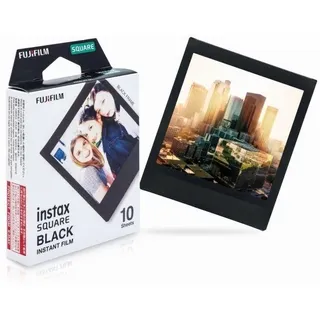 Fujifilm instax SQUARE Black Frame Sofortbildfilm, 10 Aufnahmen (16576532)