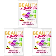 BeautySweeties Süße Kronen – Fruchtig-süße & vegane Fruchtgummi-Kronen mit 15% Fruchtmus und Fruchtsaft – Praktisch im 125 g Beutel (Packung mit 3)
