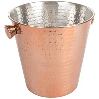 Champagner, gehämmert, Ø 22,2 x 20 cm, Kupfer, Edelstahl
