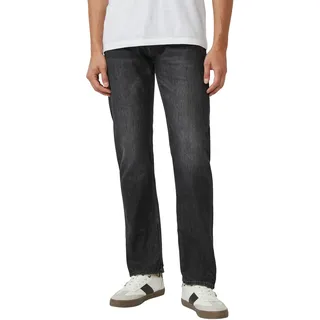 Straight-Jeans S.OLIVER, Herren, Gr. 33, Länge 32, grau (dk grau), Denim/Jeans, Obermaterial: 99% Baumwolle, 1% Elasthan, straight fit normal, Jeans Straight-Jeans, Regular Fit, Mid Rise