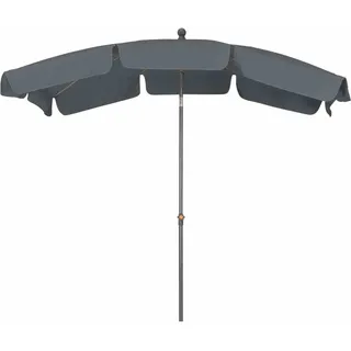 Tropico Mittelstockschirm anthrazit/grau 210x140cm Sonnenschirm Terrassenschirm