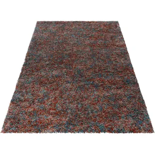 Ayyildiz Hochflorteppich , Terracotta , Textil , Karo , rechteckig , 160x230 cm , Oeko-Tex® Standard 100 , für Fußbodenheizung geeignet, schmutzabweisend, für Hausstauballergiker geeignet, lichtunempfindlich, antistatisch, pflegeleicht, strapazierfähig, leicht zusammenrollbar , Teppiche und Böden, Teppiche, Hochflorteppiche & Shaggys