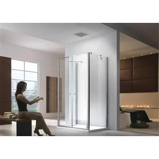 Glaszentrum Hagen 110x90x195 cm Saturn U-Duschkabine - Transparent