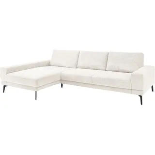 Set One by Musterring Ecksofa "SO 3600 optimaler Sitzkomfort in Federkern o. Kaltschaum, 2 Sitzhöhen", Sitzhöhe 44 cm, Kaltschaum, B 293 x T 180 cm, kama natur