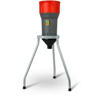 EBERTH Elektrische Getreidemühle mit Standfuß, 1000 Watt Elektromotor, 6L Einfülltrichter, 300 kg/h, Schrotmühle mit Edelstahlklinge, fünf Siebe inkl.