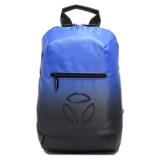 Momo Design Rucksack Herren Zweifarbig mit Reißverschluss 32x40x16 cm Schwarz Black and White UNICA MO-05CC-BIANCO+NERO - Blau
