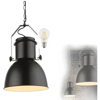 bmf-versand Hängeleuchte Esszimmer Pendelleuchte LED Wohnzimmer Hängelampe Schwarz HL4449 - Schwarz