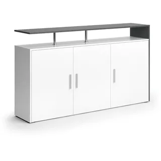 Vicco Sideboard Amato, Kommode Schrank Weiß Anrichte Fernsehschrank TV