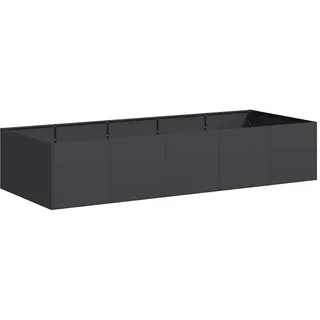 vidaXL Pflanzgefäß 200 x 80 x 40 cm Schwarz