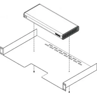 Poly 2215-06177-001 Rack Zubehör Regalboden - Grau