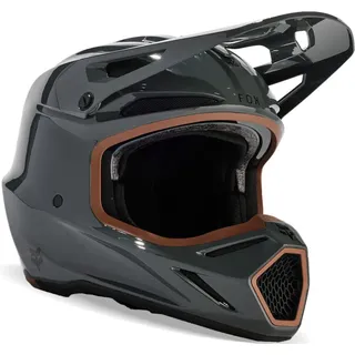 Fox Racing Unisex-Adult Fox V3 RS Carbon SOLID Dark Shadow S Helmet