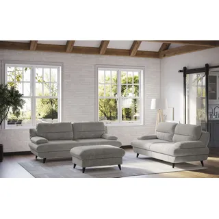 OTTO home Couch Leder 3-Sitzer Sand