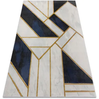 RugsX Emerald Teppich 160 x 220 cm Blau/Gold